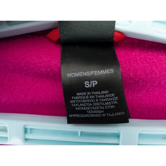 The North Face Jacket Womens Small Fuchsia Pink Full Zip Hooded Fleece Gorpcore - Picture 3 of 12